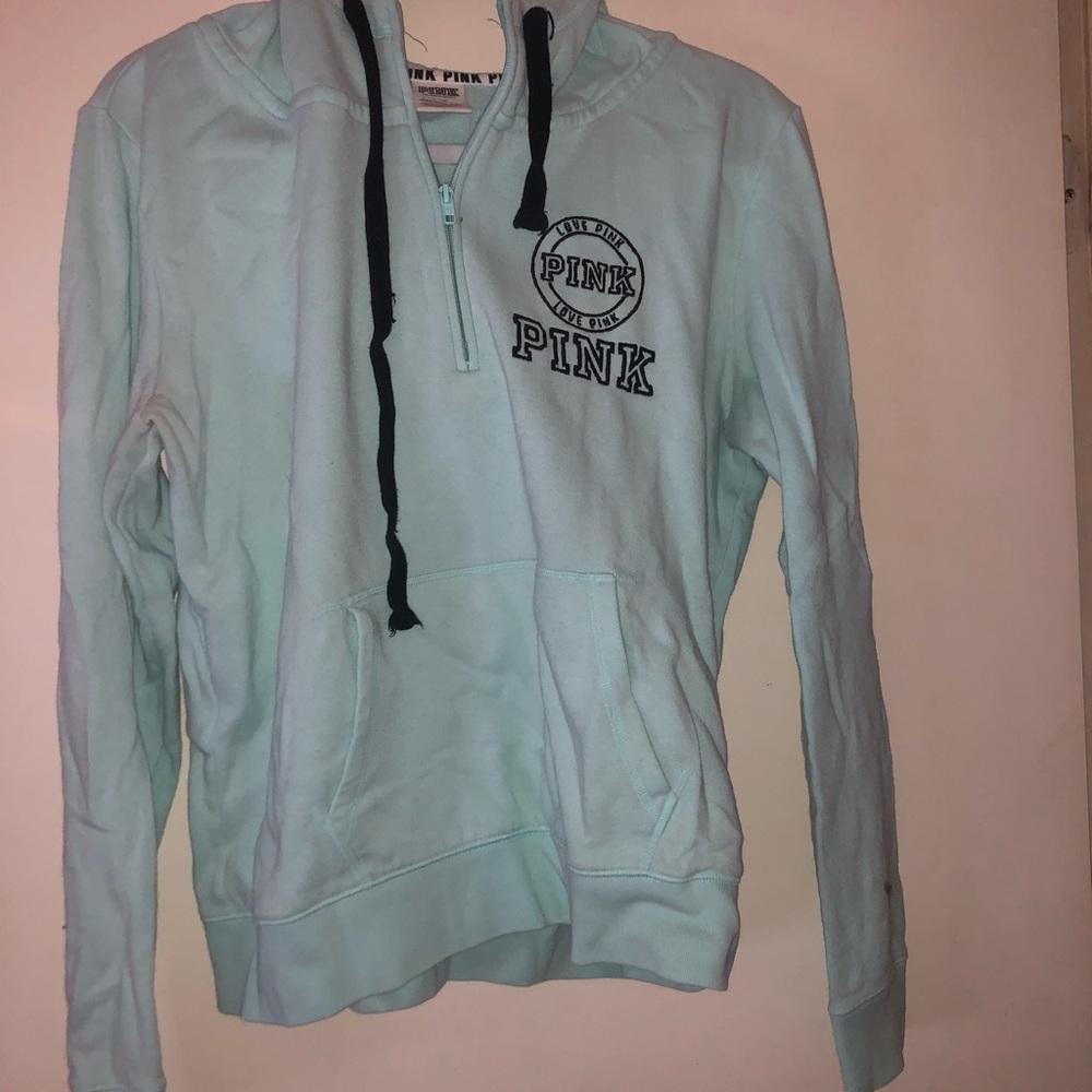 VS Pink Cowl Neck Half-Zip